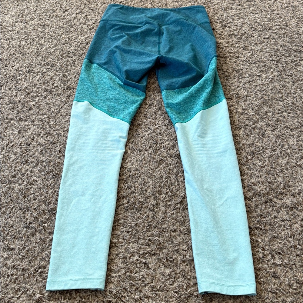 Outdoor Voices Blue Color Blocked Leggings size Small - Picture 3 of 3
